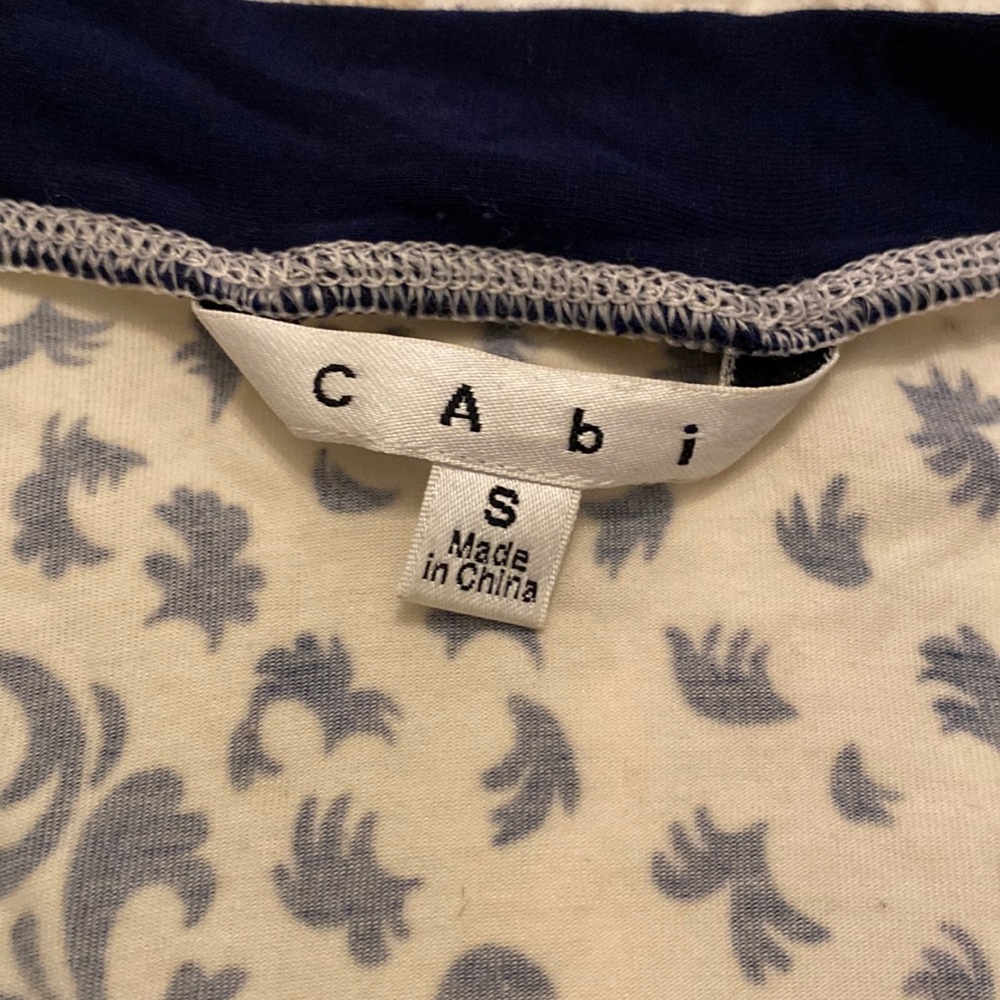 CaBi Blue White Sleepwear Robe Style 664 Charlotte Women's size small. - Picture 7 of 7